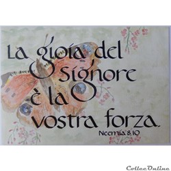 CP Citation biblique en Italien, Dessin