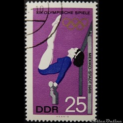 Allemagne RDA 01103 JO de Mexico 25pf de 1968