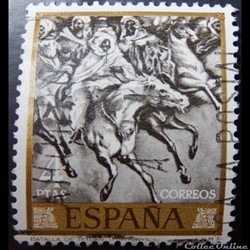 Espagne 01515 peinture de Mariano Fortuny 4Ptas de 1968