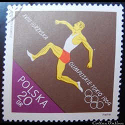Pologne 01370 Jo de Tokyo 20Gr de 1964