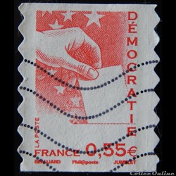 AA00176 Carnet Marianne de l'Europe Démocratie 0.55€ de 2008