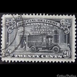 Etats Unis E0013 camion de la poste 20c de 1925