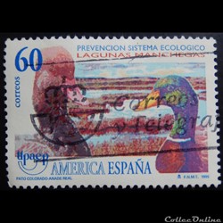Espagne 02980 Nette rousse et Canard Colvert 60Ptas de 1995