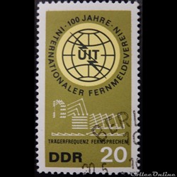 Allemagne RDA 00815 U.I.T. 20pf de 1965