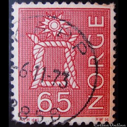 Norvège 00524 étoile et noeud 65ore de 1968