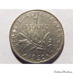 1 franc semeuse 1960