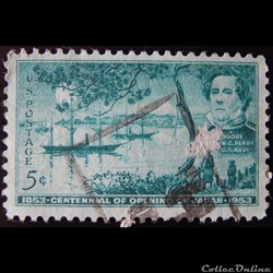 Etats Unis 00572 Commodore Matthew C. Perry 5c de 1966