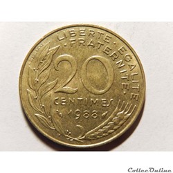 20 centimes Marianne 1988