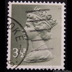 Royaume-Uni 00611 reine Elisabeth II 3 1/2p de 1971