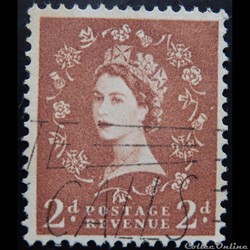 Royaume-Uni 00290 reine Elisabeth II 2d de 1955