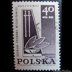 Pologne 01609 mémorial 2ème guerre mondiale 40Gr de 1967