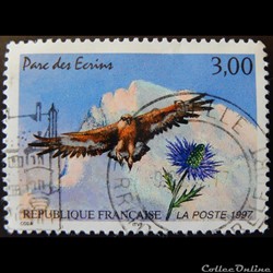 03054 Parc des écrins La barre des Ecrins, l´aigle royal et le chardon bleu 3F