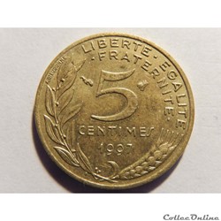 5 centimes Marianne 1997