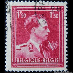 Belgique 00691 roi Léopold III avec V 1F50 de 1944