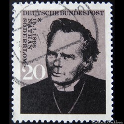 Allemagne RFA 00356 Nathan Soderblum 20pf de 1966