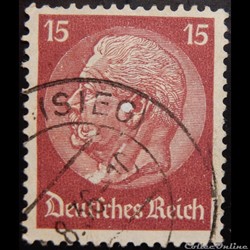 Allemagne Reich 00450 président Paul Von Hindenburg 15pf de 1932