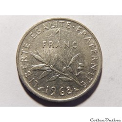 1 franc semeuse 1968