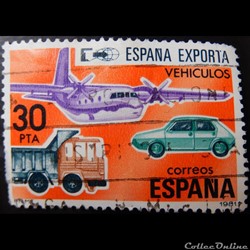 Espagne 02256 véhicules 30Ptas de 1981