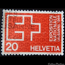 Suisse 00718 Exposition nationale Lausanne 1964 20cts de 1963