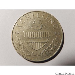 Autriche, 5 Schilling 1969