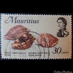 Maurice (île) 00337 Coquillages de 30c de 1969