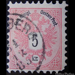 Autriche 00042 armoiries 5kr de 1883