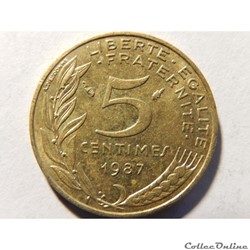 5 centimes Marianne 1987