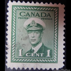 Canada 00205 roi George VI 1c de 1942
