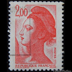 02274 République, type Liberté - 2F00 rouge-carmin de 1983