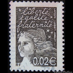 03444 Marianne de Luquet 0,02 € brun de 2002
