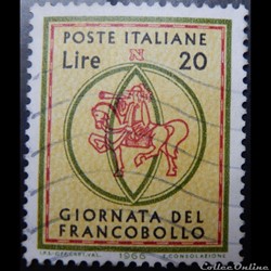 Italie 00959 jour du timbre 20 lires de 1966