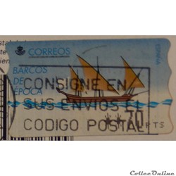 Espagne DI0018 bateau 70Ptas de 1998