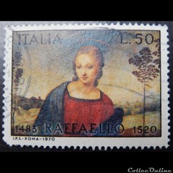 Italie 01044 Raffaello Santi, Raphaël 50 lires de 1970