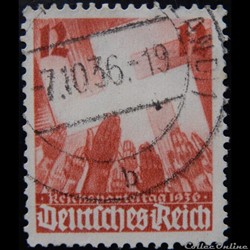 Allemagne Reich 00581 congrès du partie, Nuremberg 12pf de 1936