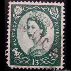 Royaume-Uni 00300 reine Elisabeth II 1.3S de 1955