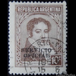 Argentine S0342 Bernardino Rivadavia 10c de 1942