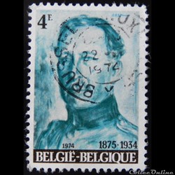Belgique 01697 roi Albert I 4F de 1974