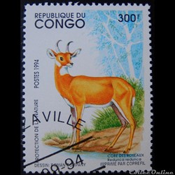 Congo (république populaire) 00997 Antilope Cobe des roseaux 300F de 1994