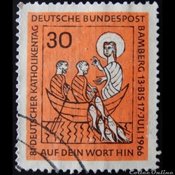 Allemagne RFA 00372 jour des catholiques 30pf de 1966