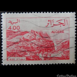Algérie 00804 vue de Constantine en 1830 4.00d de 1984