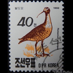 Corée du Nord 02172 Courlis cendré 40C de 1990