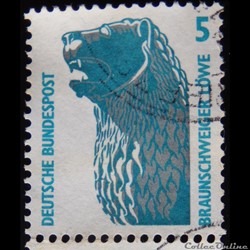 Allemagne RFA 01280 statue de Lion, Brunswick 5pf de 1990