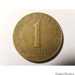 Autriche, 1 Schilling 1971