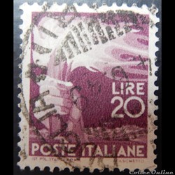 Italie 00499 main tenant une torche 20 lires de 1945