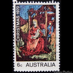 Australie 00425 William Beasley la naissance du Christ 6c de 1970