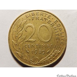 20 centimes Marianne 1989
