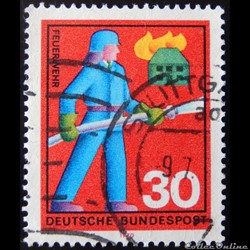 Allemagne RFA 00492 pompier 30pf de 1970