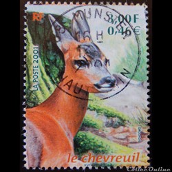 03382 Animaux des bois Le Chevreuil 3F - 0.46€