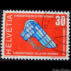 Suisse 00851 cinquantenaire de Pro Infirmis 30cts de 1970