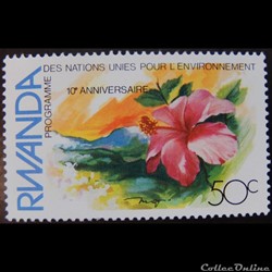 Rwanda 01073 programme des Nations Unies pour l'environnement 50c de 1982